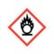 Nevs GHS Pictogram Label - Oxidising w/Laminate 10" x 10" GHS-10-OX - alternate 1